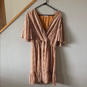 Floral V-Neck Dress XL
